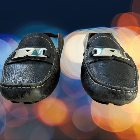 Prada Shoes Prada Navy Blue Driving Shoes Soft Pebbled Leather